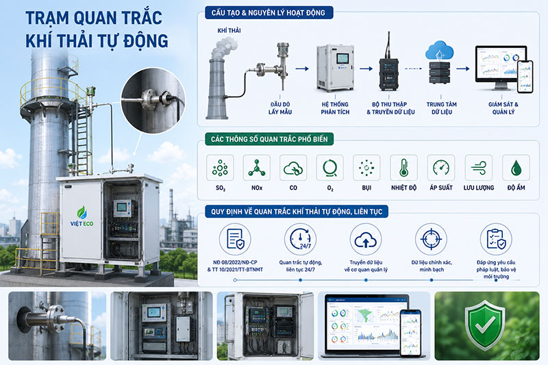 trạm quan trắc khí thải tự động