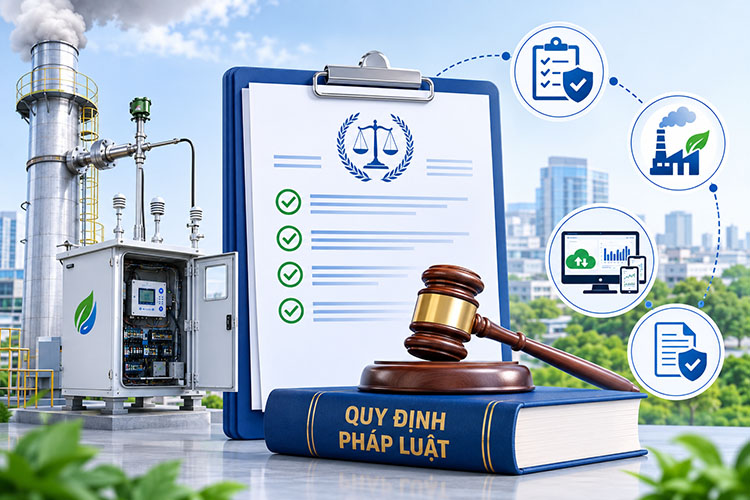 quy định pháp luật về quan trắc khí thải