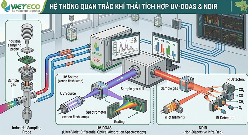 Công nghệ UV-DOAS với NDIR
